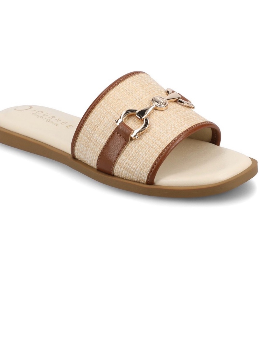 Journee Collection Priya Slide Sandal - Sz 9
